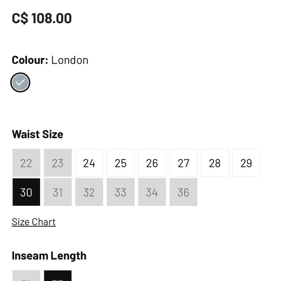 Silver high rise highly desirable trouser jeans 30x33l - Picture 2 of 6